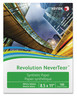 A Picture of product XER-3R20172 xerox™ Revolution NeverTear™ 5 mil, 8.5 x 11, Smooth White, 100 Sheets/Ream, Reams/Carton