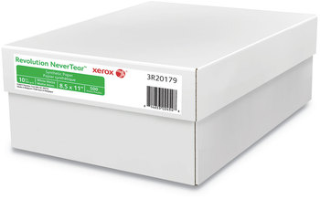 xerox™ Revolution NeverTear™ 10 mil, 8.5 x 11, Smooth White, 500/Ream