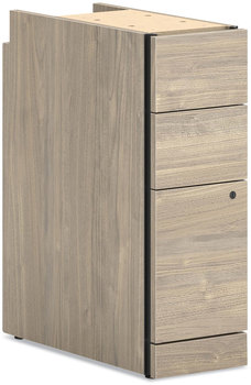 HON® 10500 Series™ Standing Height Hanging Pedestal Left/Right, 3-Drawer: Box/Box/File, Kingswood Walnut, 9.5" x 22.75" 28"