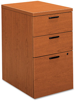 HON® 10500 Series™ Mobile Pedestal File Left/Right, 3-Drawers: Box/Box/File, Legal/Letter, Bourbon Cherry, 15.75" x 22.75" 28"