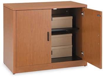 HON® 10500 Series™ Storage Cabinet with Doors w/Doors, 36w x 20d 29.5h, Bourbon Cherry