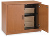 A Picture of product HON-105291HH HON® 10500 Series™ Storage Cabinet with Doors w/Doors, 36w x 20d 29.5h, Bourbon Cherry