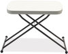 A Picture of product ALE-65604N Alera® Height-Adjustable Personal Folding Table Rectangular, 26.63" x 25.5" 25" to 36", White Top, Dark Gray Legs