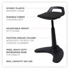 A Picture of product ALE-AE35PSBK Alera® AdaptivErgo® Sit to Stand Perch Stool Supports Up 250 lb, Black