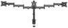 A Picture of product ALE-AEMA3B Alera® AdaptivErgo® Pole-Mounted Monitor Arm Pole-Mount Triple for 27" Monitors, 360 deg Rotation, +45/-45 Tilt, 45 Pan, Black, Supports 17.6 lb