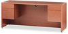 A Picture of product HON-10543HH HON® 10500 Series™ Kneespace Credenza w/3/4-Height Pedestals, 72w x 24d 29.5h, Bourbon Cherry