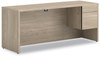 A Picture of product HON-10545RLKI1 HON® 10500 Series™ Single Pedestal Credenza 3/4-Height Right 72" x 24" 29.5", Kingswood Walnut