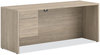 A Picture of product HON-10546LLKI1 HON® 10500 Series™ Single Pedestal Credenza 3/4-Height Left 72" x 24" 29.5", Kingswood Walnut