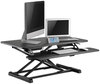 A Picture of product ALE-AEWR4B Alera® AdaptivErgo® Two-Tier Sit-Stand Lifting Workstation 37.38" x 26.13" 4.69" to 19.88", Black