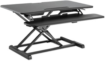 Alera® AdaptivErgo® Two-Tier Sit-Stand Lifting Workstation 37.38" x 26.13" 4.69" to 19.88", Black