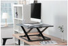 A Picture of product ALE-AEWR6B Alera® AdaptivErgo® Ultra-Slim Sit-Stand Desk 31.33" x 21.63" 1.5" to 16", Black