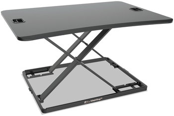 Alera® AdaptivErgo® Ultra-Slim Sit-Stand Desk 31.33" x 21.63" 1.5" to 16", Black