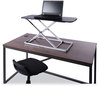 A Picture of product ALE-AEWR7B Alera® AdaptivErgo® Laptop Lifting Workstation 31.25" x 12.63" 1.38" to 16", Black/Silver