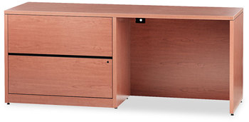HON® 10500 Series Credenza with Lateral File w/Left 72w x 24d 29.5h, Bourbon Cherry