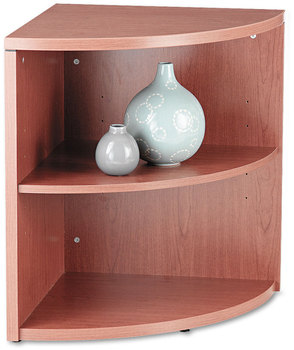 HON® 10500 Series™ Two-Shelf End Cap Bookshelf 24w x 24d 29.5h, Bourbon Cherry