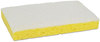 A Picture of product MMM-08251 Scotch-Brite™ Professional Light-Duty Scrubbing Sponge 63 #63, 3.6 x 6.1, 0.7" Thick, Yellow/White, 20/Carton