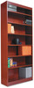 A Picture of product ALE-BCS67236MC Alera® Veneer Square Corner Bookcase Wood Six-Shelf, 35.63w x 11.81d 71.73h, Medium Cherry