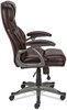 A Picture of product ALE-BN41B59 Alera® Birns Series High-Back Task Chair Supports Up to 250 lb, 18.11" 22.05" Seat Height, Brown Seat/Back, Chrome Base