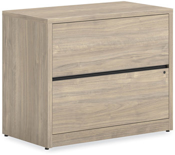 HON® 10500 Series™ Lateral File 2 Legal/Letter-Size Drawers, Kingswood Walnut, 36" x 20" 29.5"