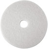 A Picture of product 965-676 3M™ White Super Polish Floor Pads 4100 Low-Speed Polishing 14" Diameter, 5/Carton