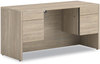 A Picture of product HON-10565LKI1 HON® 10500 Series™ Kneespace Credenza with 3/4-Height Pedestals, 60" x 24" 29.5", Kingswood Walnut