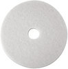 A Picture of product 965-675 3M™ White Super Polish Floor Pads 4100 Low-Speed Polishing 16" Diameter, 5/Carton