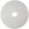 A Picture of product 966-791 3M™ White Super Polish Floor Pads 4100 Low-Speed Polishing 24" Diameter, 5/Carton