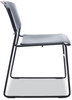 A Picture of product ALE-CA671 Alera® Resin Stacking Chair Supports Up to 275 lb, 18.50" Seat Height, Black Back, Base, 4/Carton