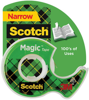 Scotch® Magic™ Tape in Handheld Dispenser 1" Core, 0.5" x 37.5 ft, Clear
