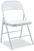 A Picture of product ALE-CA940 Alera® Armless Steel Folding Chair Supports Up to 275 lb, Gray Seat, Back, Base, 4/Carton