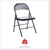 A Picture of product ALE-CA941 Alera® Armless Steel Folding Chair Supports Up to 275 lb, Black Seat, Back, Base, 4/Carton