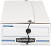 A Picture of product FEL-00005 Bankers Box® LIBERTY® Check and Form Boxes 11" x 24" 5", White/Blue, 12/Carton