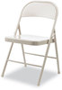 A Picture of product ALE-CA944 Alera® Armless Steel Folding Chair Supports Up to 275 lb, Taupe Seat, Back, Base, 4/Carton
