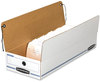 A Picture of product FEL-00007 Bankers Box® LIBERTY® Check and Form Boxes 9.5" x 23.75" 4.5", White/Blue, 12/Carton