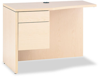 HON® 10500 Series™ Curved Return Left, 42" x 18" to 24" 29.5", Natural Maple