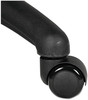 A Picture of product ALE-CASTERST2 Alera® Dual Wheel Hooded Casters Grip Ring Type B Stem, 2" Soft Nylon Black, 5/Set