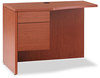 A Picture of product HON-105818LHH HON® 10500 Series™ Curved Return Left, 42" x 18" to 24" 29.5", Bourbon Cherry