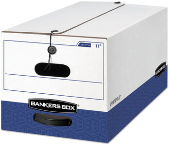 Bankers Box® LIBERTY® Heavy-Duty Strength Storage Boxes Letter Files, 12.25" x 24.13" 10.75", White/Blue, 12/Carton