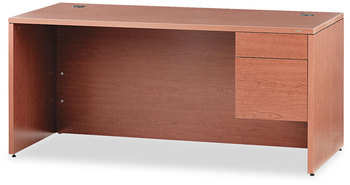 HON® 10500 Series™ "L" Workstation Single Pedestal Desk Right 66" x 30" 29.5", Bourbon Cherry