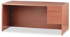 A Picture of product HON-10583RHH HON® 10500 Series™ "L" Workstation Single Pedestal Desk Right 66" x 30" 29.5", Bourbon Cherry