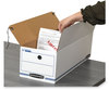 A Picture of product FEL-00018 Bankers Box® LIBERTY® Check and Form Boxes 9" x 24.25" 7.5", White/Blue, 12/Carton