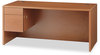 A Picture of product HON-10584LHH HON® 10500 Series™ "L" Workstation Single Pedestal Desk 66" x 30" 29.5", Bourbon Cherry