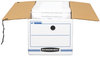 A Picture of product FEL-00022 Bankers Box® LIBERTY® Check and Form Boxes 9.75" x 23.75" 6.25", White/Blue, 12/Carton