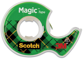 Scotch® Magic™ Tape in Handheld Dispenser 1" Core, 0.5" x 66.66 ft, Clear