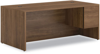 HON® 10500 Series™ Single Pedestal Desk 3/4-Height Right: Box/File, 72" x 36" 29.5", Pinnacle