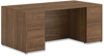 HON® 10500 Series™ Double Pedestal Desk Full-Height Left: Box/Box/File, Right: File/File, 72" x 36" 29.5", Pinnacle