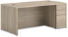 A Picture of product HON-105895RLKI1 HON® 10500 Series™ Single Pedestal Desk Full-Height Right: Box/Box/File, 72" x 36" 29.5", Kingswood Walnut