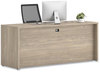 A Picture of product HON-105900LKI1 HON® 10500 Series™ Kneespace Credenza with Full-Height Pedestals 72" x 24" 29.5", Kingswood Walnut