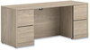 A Picture of product HON-105900LKI1 HON® 10500 Series™ Kneespace Credenza with Full-Height Pedestals 72" x 24" 29.5", Kingswood Walnut