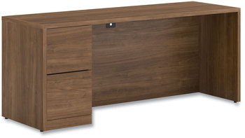 HON® 10500 Series™ Single Pedestal Credenza with Full-Height Left 72" x 24" 29.5", Pinnacle